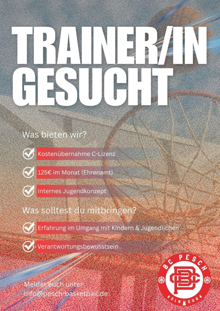 Gesucht: Trainer/in beim BC Pesch